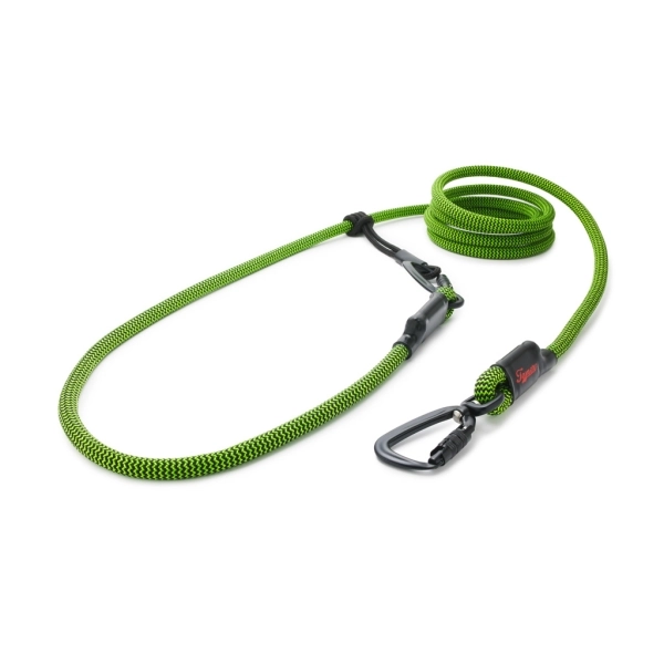 EASYLONG Hundeleine TWIST - L - 3m - grün und schwarz im Zickzack